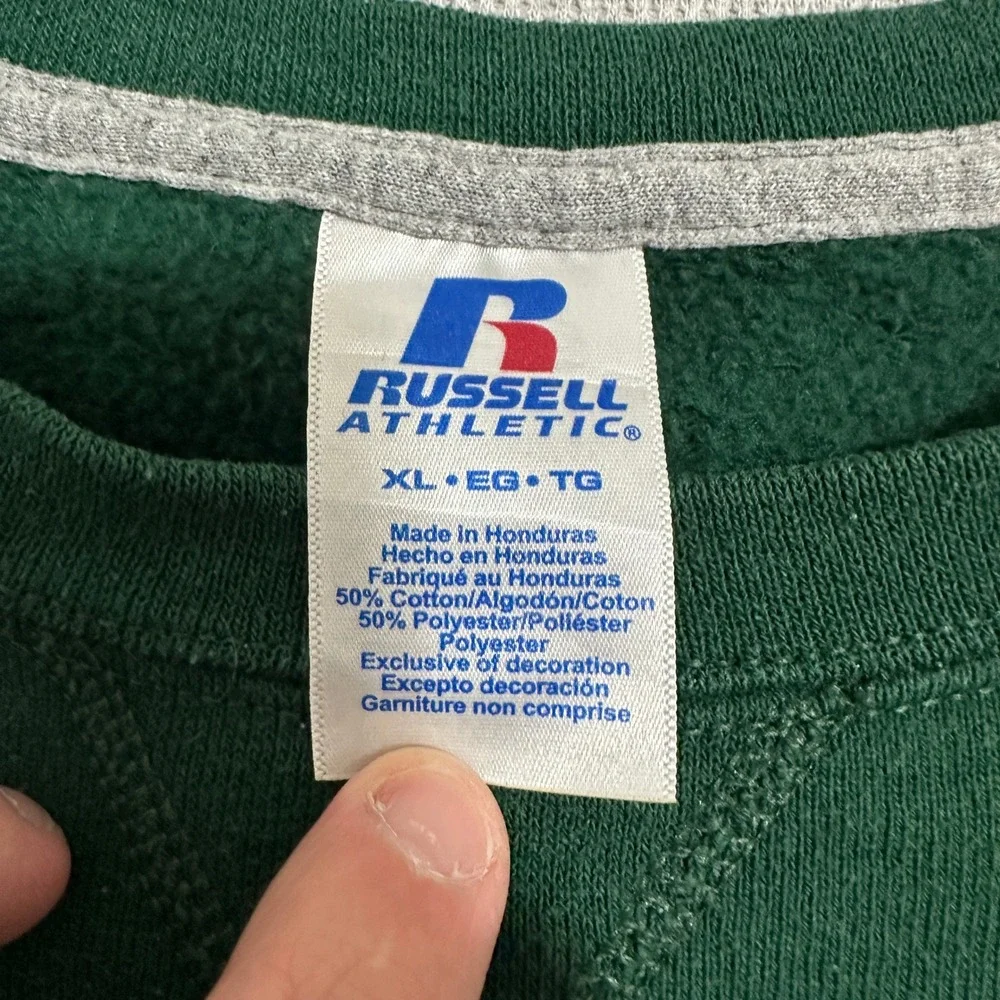 Russell Athletic Mens XL Green St Patricks Day 2018 UMR MSM Sweatshirt - Picture 5 of 9